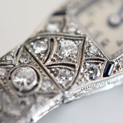 Montre ESZEHA - CHOPARD en or blanc, platine et diamants - Castafiore