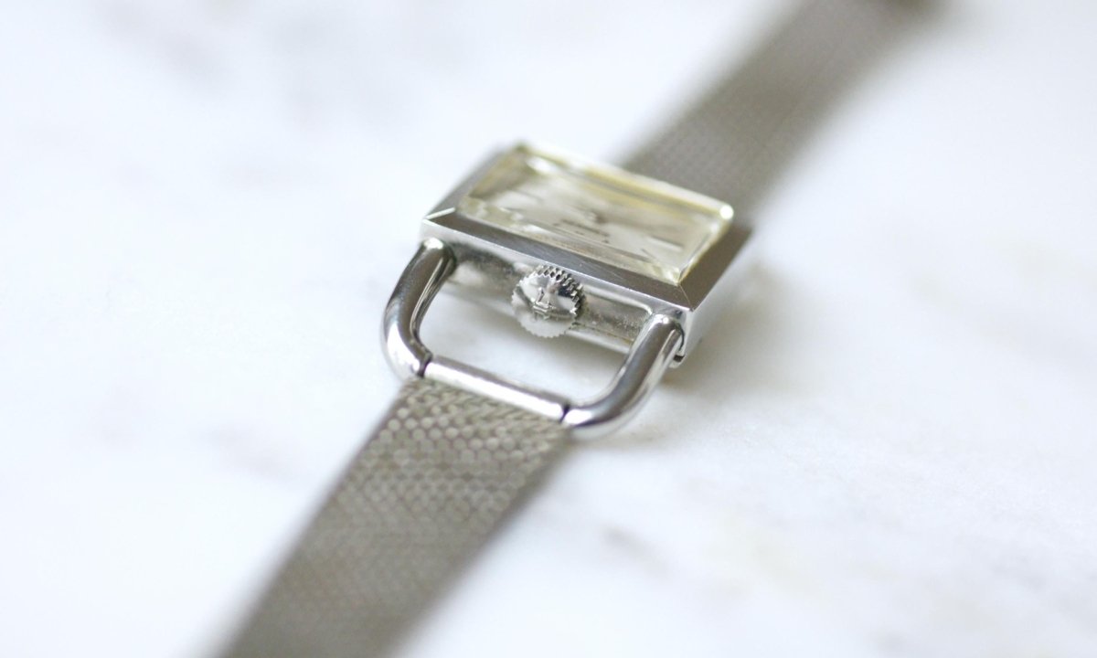 Montre Etrier Jaeger LeCoultre pour Hermès Acier Années 70 - Castafiore