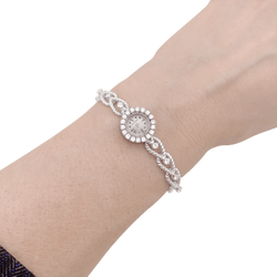 Montre Femme JAEGER - LECOULTRE en or blanc et diamants - Castafiore