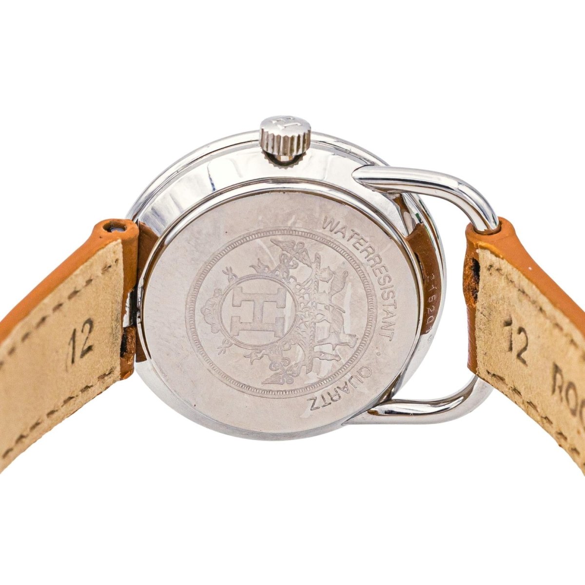 Montre Hermès, "Arceau" en argent et acier - Castafiore