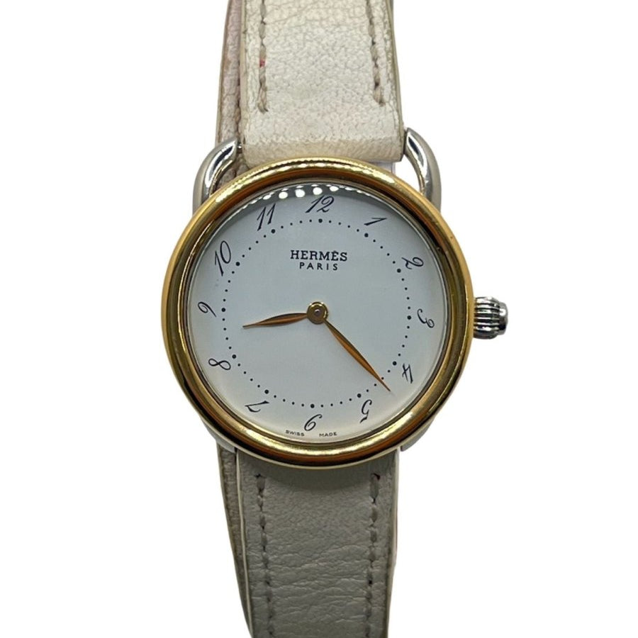 Montre HERMÈS Arceau en or et acier - Castafiore