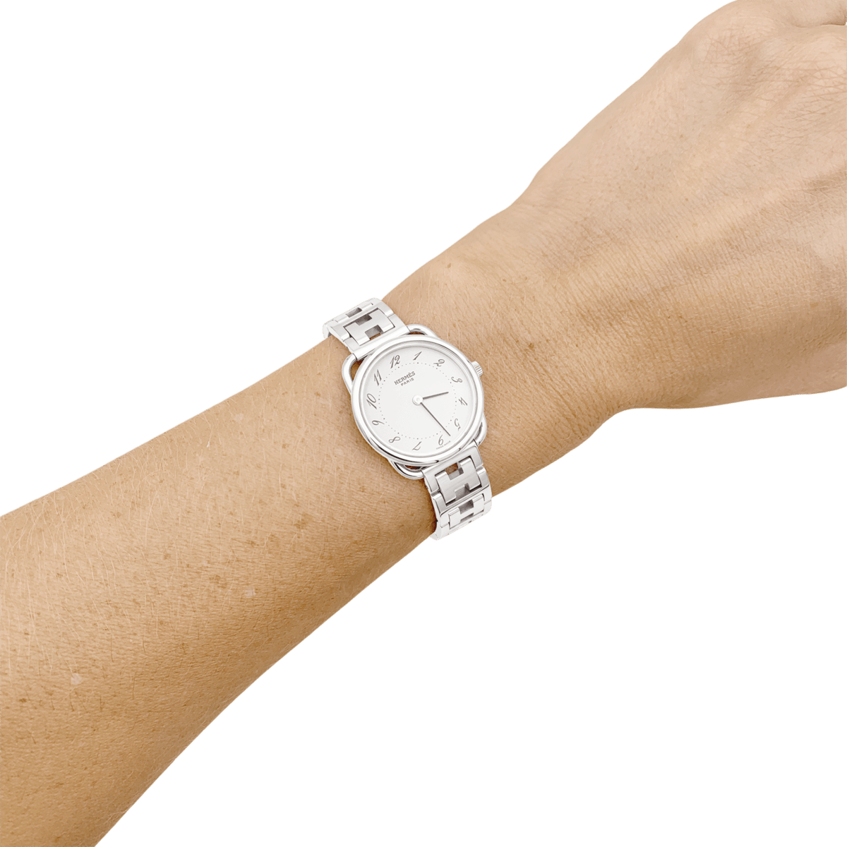 Montre HERMÈS "Arceau" PM en acier - Castafiore