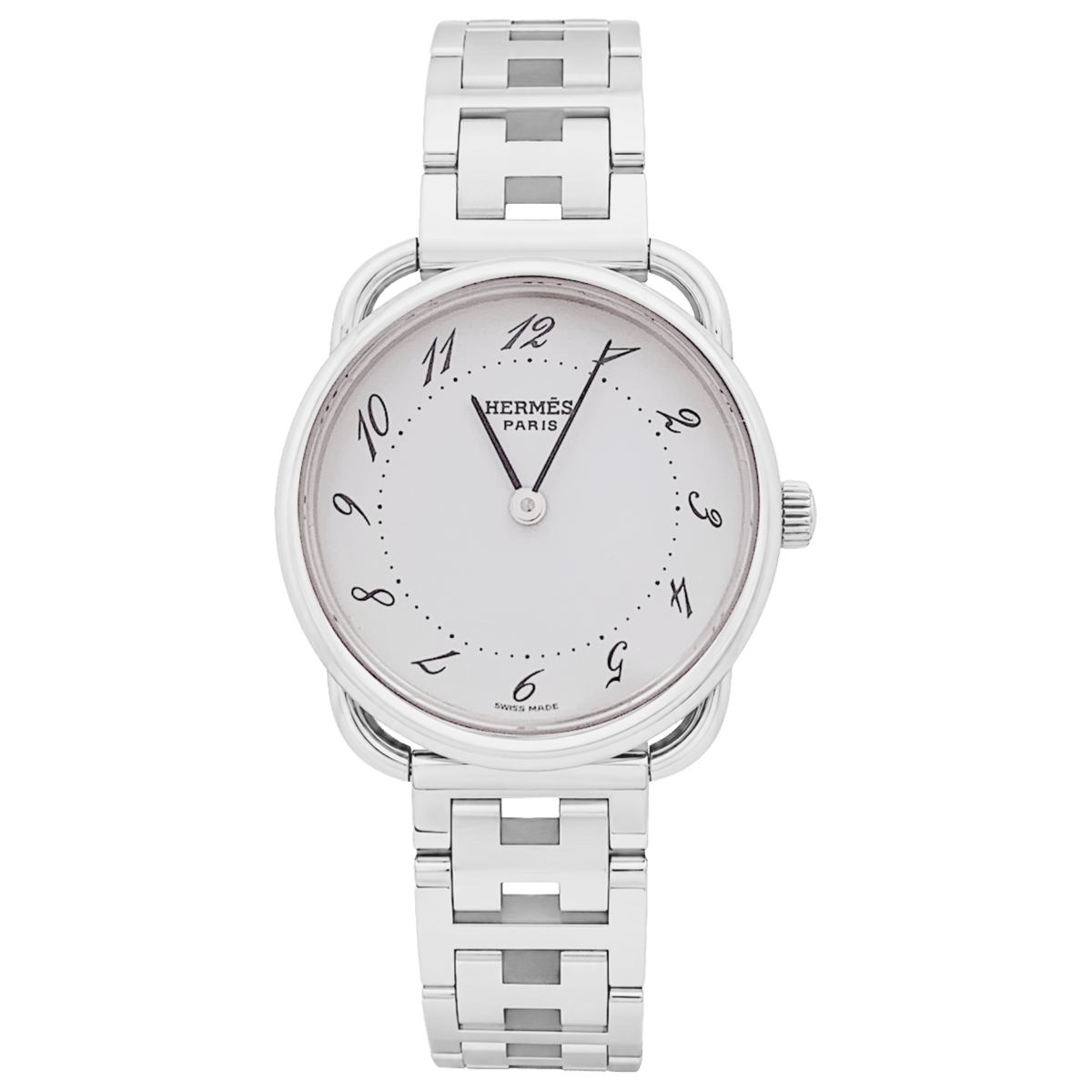 Montre HERMÈS "Arceau" PM en acier - Castafiore