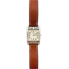 Montre HERMES "Cape Cod" en acier et cuir - Castafiore