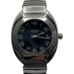 Montre HERMÈS Espace en acier et saphir - Castafiore