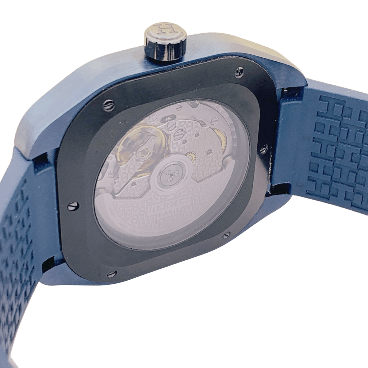 Montre HERMÈS "H08" en titane et caoutchouc - Castafiore