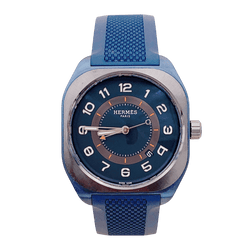 Montre HERMÈS "H08" en titane et caoutchouc - Castafiore