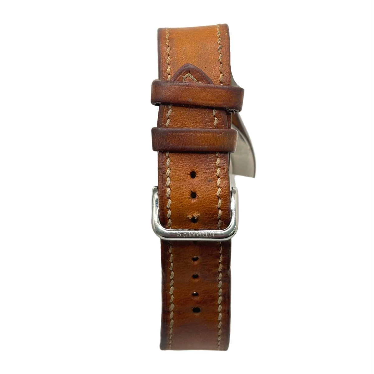 Montre HERMÈS "Harnais" en acier et cuir - Castafiore