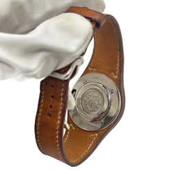 Montre HERMÈS "Harnais" en acier et cuir - Castafiore