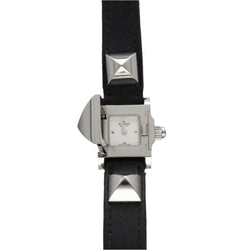 Montre Hermes "Medor" petit modèle Dame Acier. Quartz de 2022 . ref : ME2.110. Full set . - Castafiore