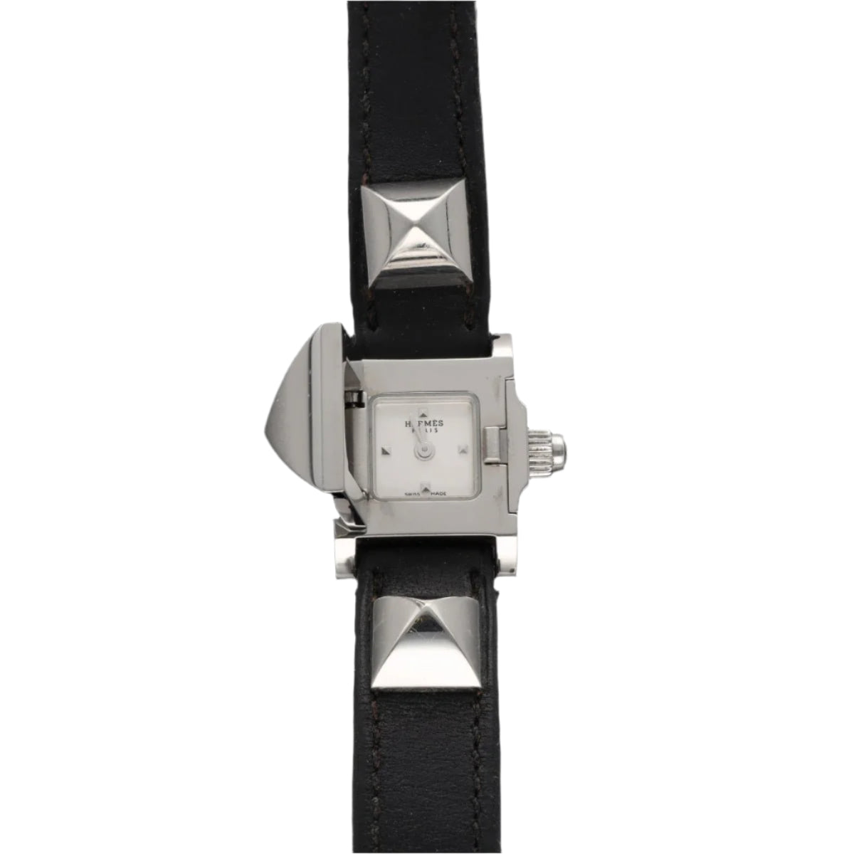 Montre Hermes "Medor" petit modèle Dame Acier. Quartz de 2022 . ref : ME2.110. Full set . - Castafiore