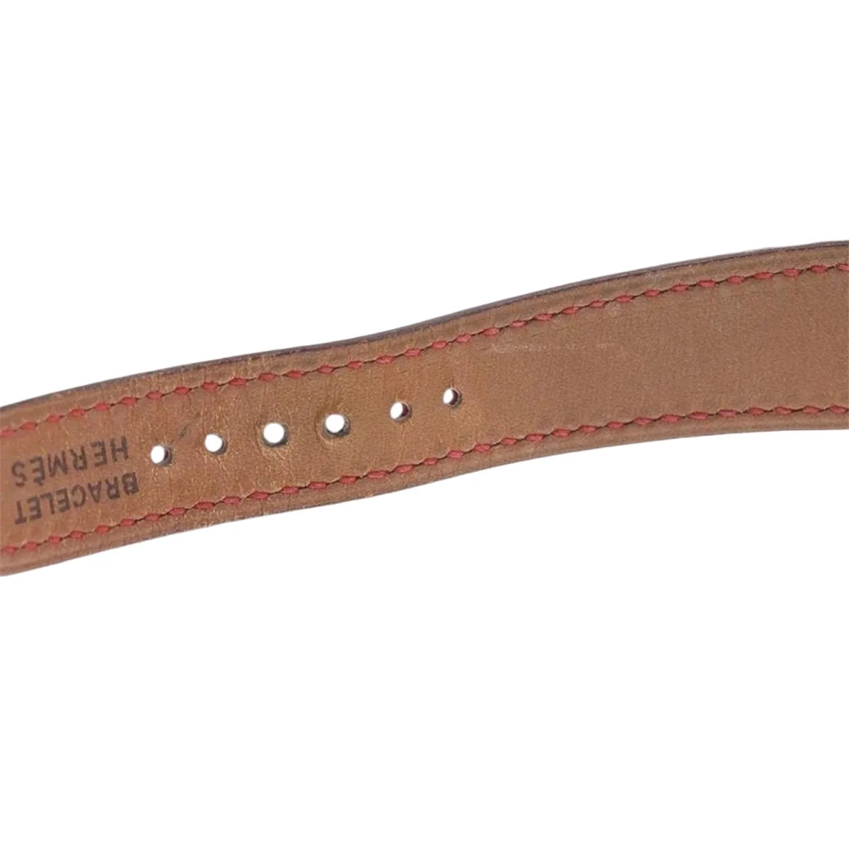 Montre HERMÈS "Médor" plaqué or et cuir - Castafiore