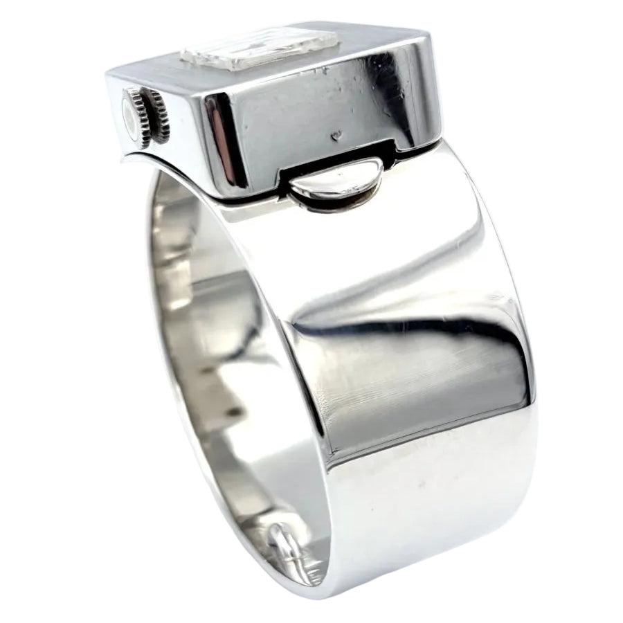 Montre HERMES vintage en argent vers 1970 - Castafiore