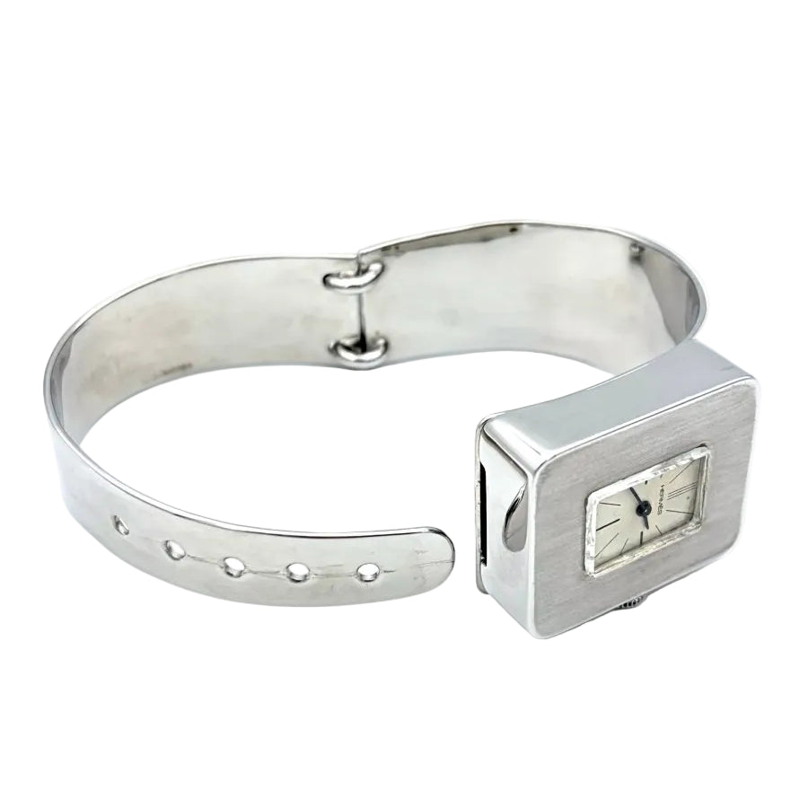 Montre HERMES vintage en argent vers 1970 - Castafiore