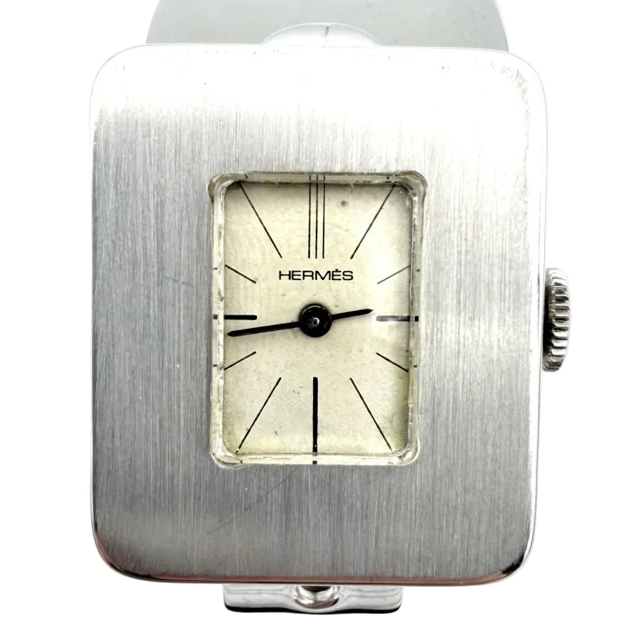 Montre HERMES vintage en argent vers 1970 - Castafiore