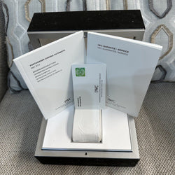 Montre IWC Acier "Portugaise" Chronographe Acier vers 2010. Ref: 3714. Automatique. 41 mm. Boite et papiers d'origine. - Castafiore