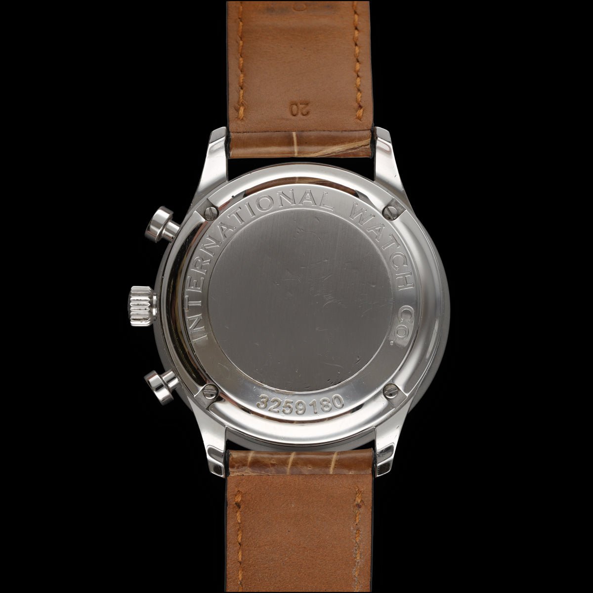 Montre IWC Acier "Portugaise" Chronographe Acier vers 2010. Ref: 3714. Automatique. 41 mm. Boite et papiers d'origine. - Castafiore