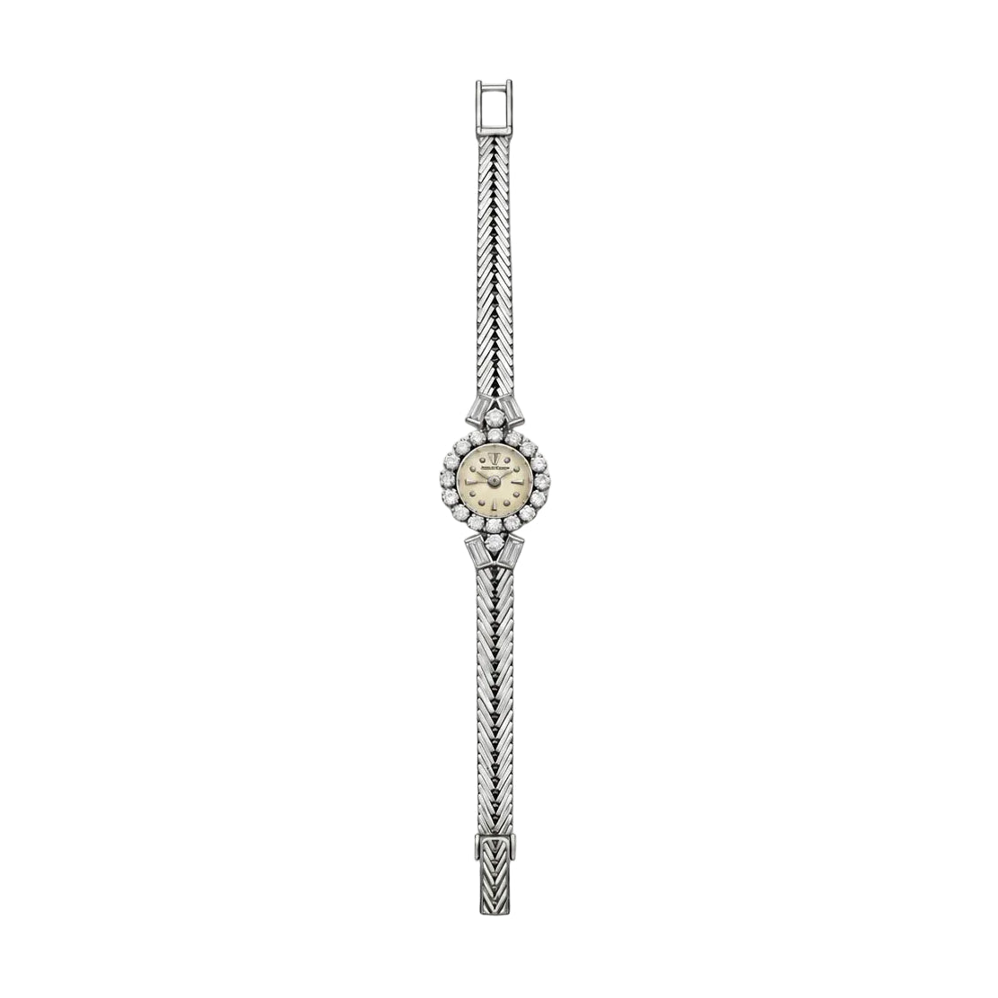 Montre JAEGE-LECOULTRE en or blanc et diamants - Castafiore