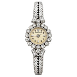 Montre JAEGE-LECOULTRE en or blanc et diamants - Castafiore