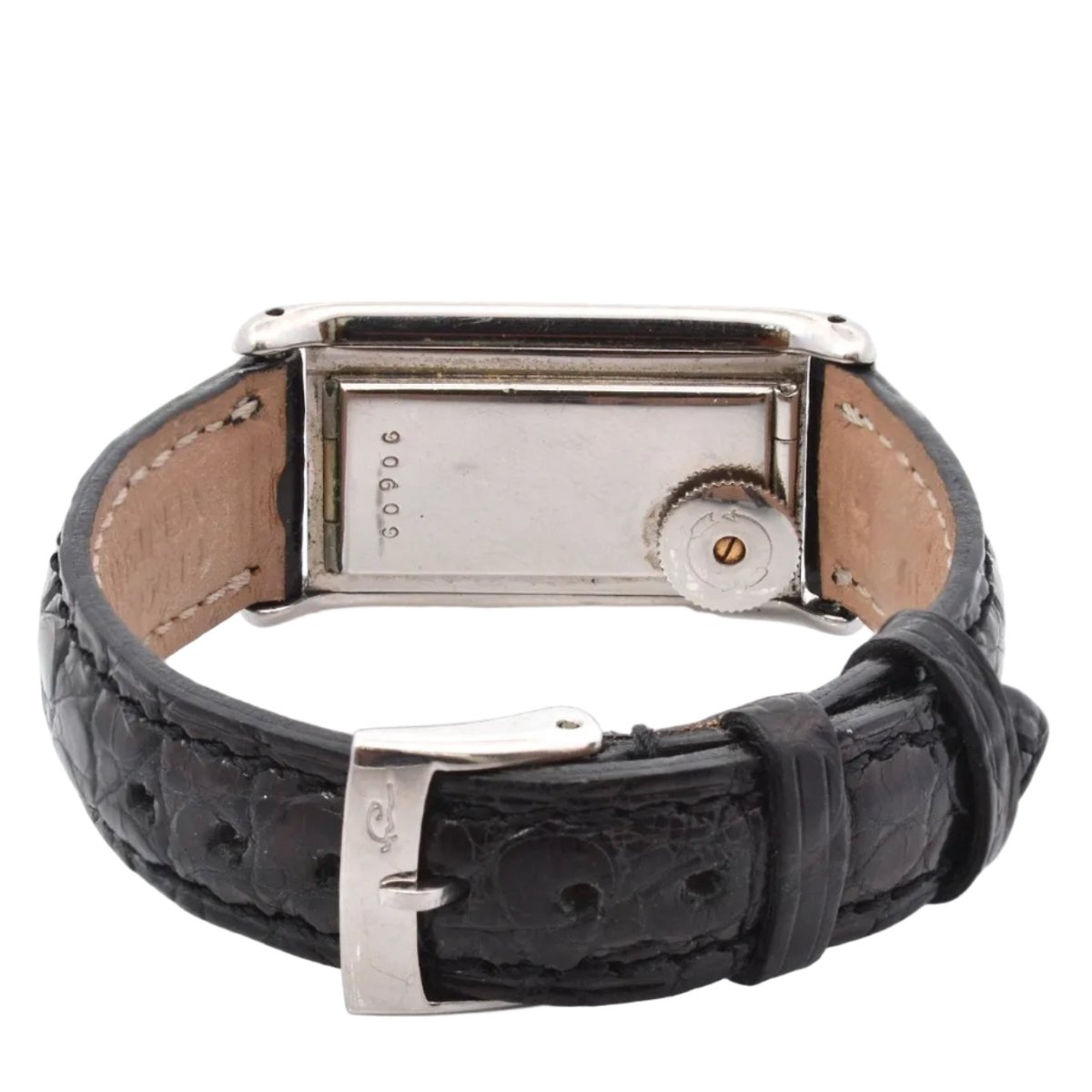 Montre JAEGER - LECOULTRE "Duo Plan" en acier et cuir - Castafiore