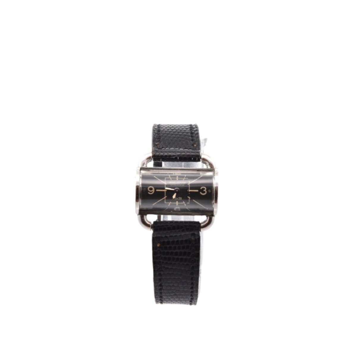 Montre Jaeger - LeCoultre en cuir et cristal - Castafiore
