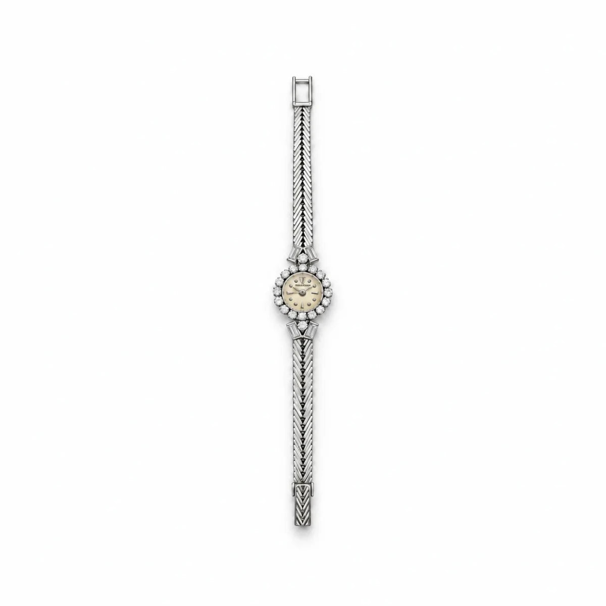 Montre JAEGER-LECOULTRE en or blanc et diamants - Castafiore