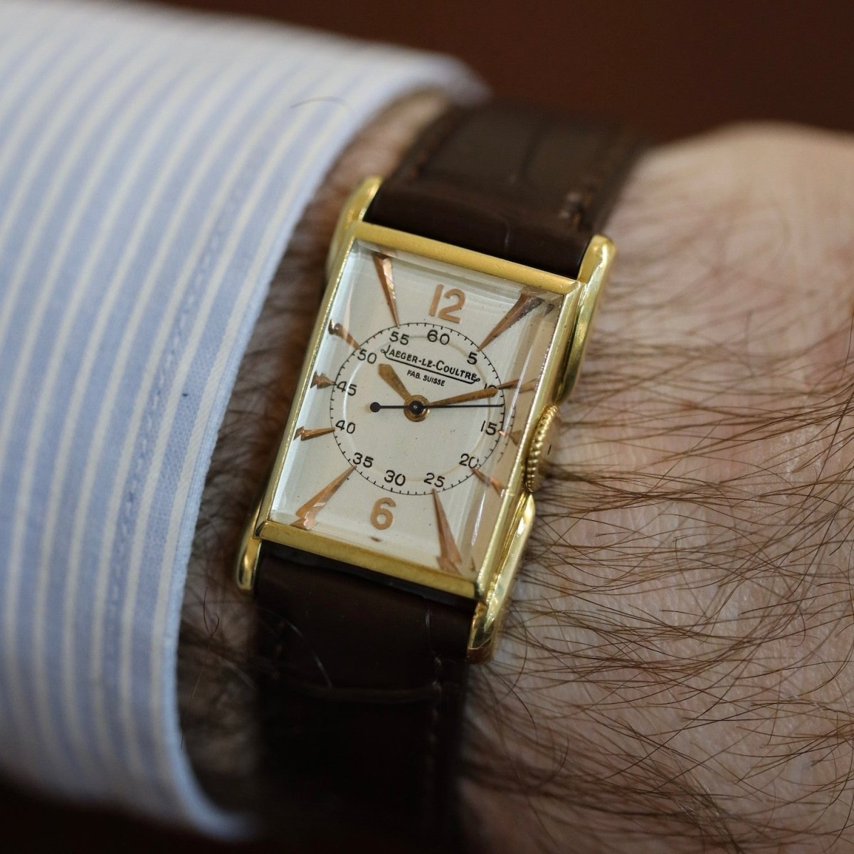 Montre JAEGER - LECOULTRE en or jaune - Castafiore