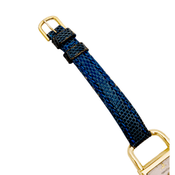 Montre JAEGER - LECOULTRE "Etrier" en or jaune et cuir - Castafiore