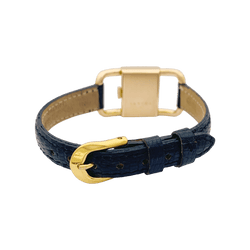 Montre JAEGER - LECOULTRE, "Etrier", en or rose et cuir - Castafiore