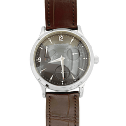 Montre JAEGER - LECOULTRE "Master Control 1000 Hours" en acier et cuir - Castafiore