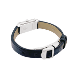 Montre Jaeger Lecoultre, "Reverso Classique", acier, cuir. - Castafiore