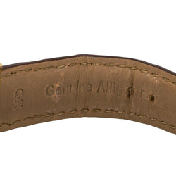 Montre JAEGER - LECOULTRE "Reverso Classique" en or jaune, argent et cuir - Castafiore