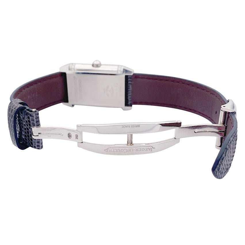 Montre JAEGER LECOULTRE, "Reverso Duetto", en or blanc et diamant - Castafiore