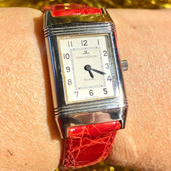 Montre JAEGER LECOULTRE Reverso en acier - Castafiore