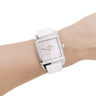 Montre Jaeger Lecoultre "Reverso Squadra" steel, diamonds, caoutchouc. - Castafiore