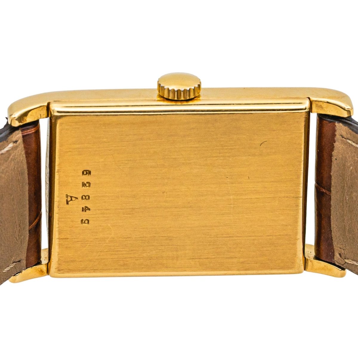 Montre JAEGER - LECOULTRE "Vintager" en or jaune, saphir et cuir - Castafiore