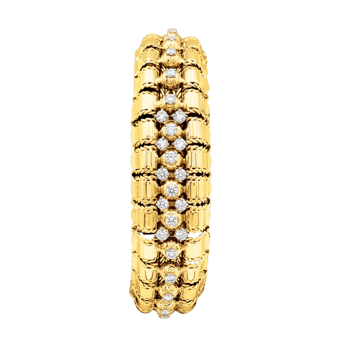 Montre LACLOCHE en or jaune et diamants - Castafiore