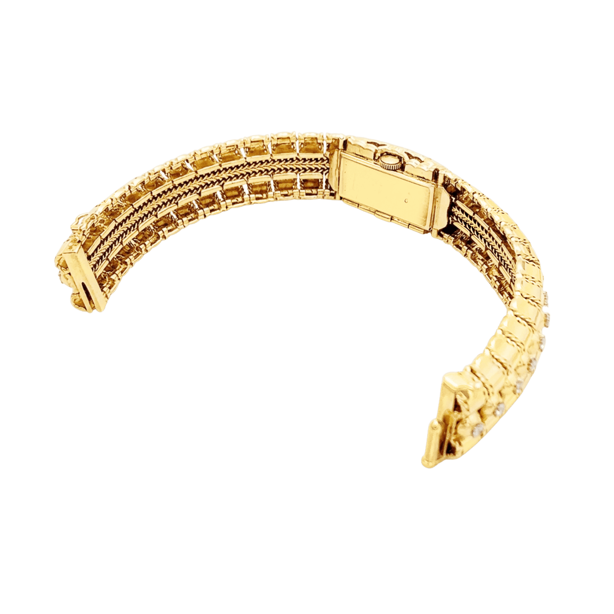 Montre LACLOCHE en or jaune et diamants - Castafiore