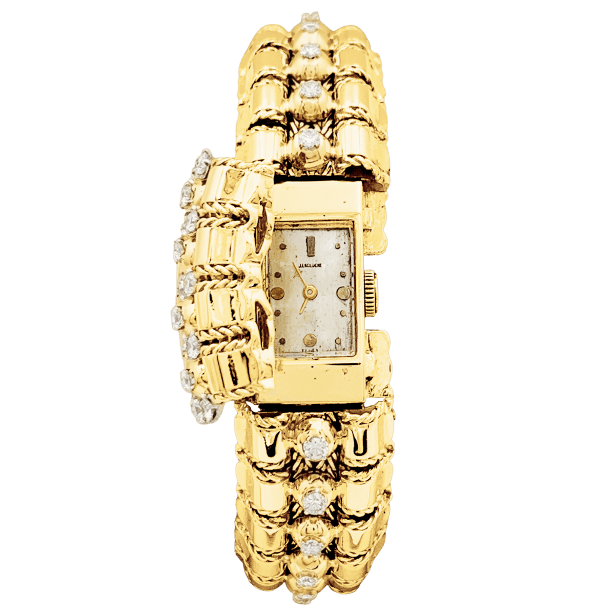 Montre LACLOCHE en or jaune et diamants - Castafiore