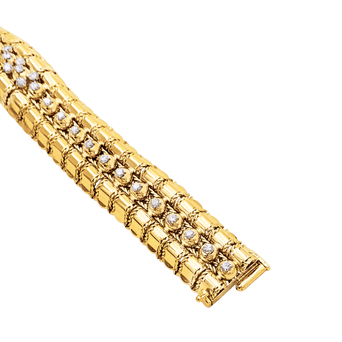 Montre LACLOCHE en or jaune et diamants - Castafiore
