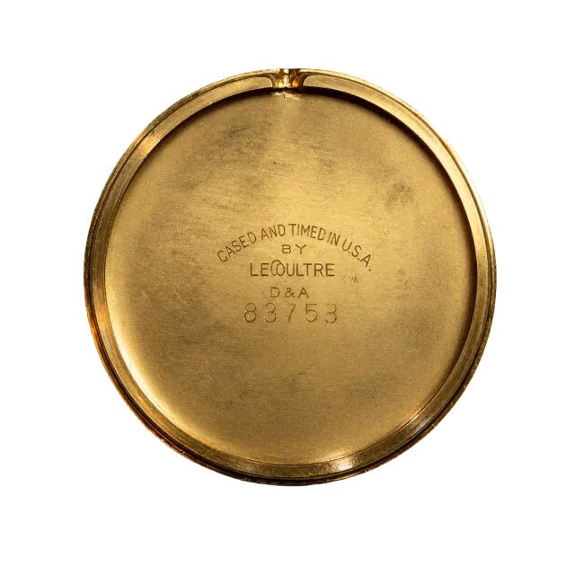 Montre LECOULTRE en or jaune et cuir - Castafiore