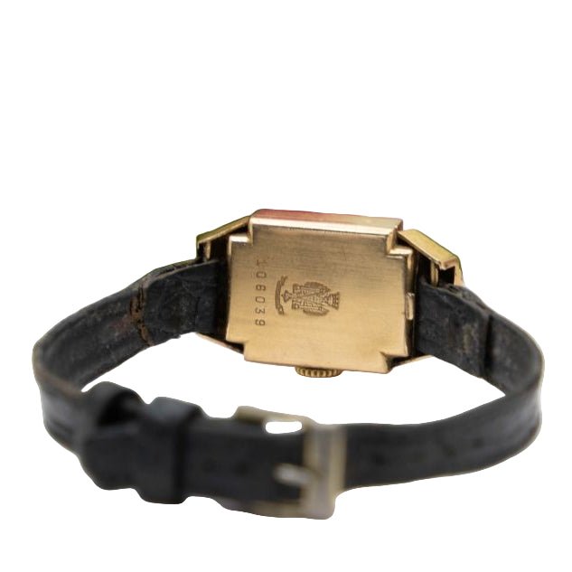 Montre LIP en or jaune et cuir - Castafiore