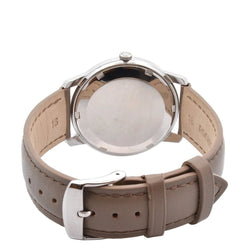 Montre LONGINES "Cal.340" en acier et cuir - Castafiore