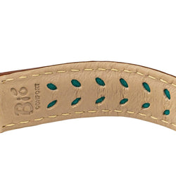 Montre LONGINES en or jaune, cuir et quartz - Castafiore