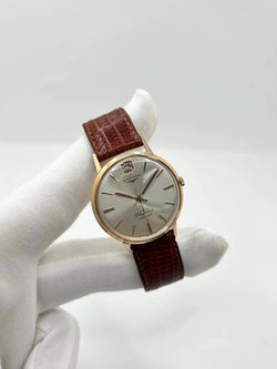 Montre LONGINES "Flagship" en or rose, acier et cuir - Castafiore
