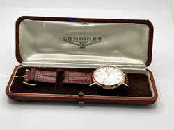 Montre LONGINES "Flagship" en or rose, acier et cuir - Castafiore