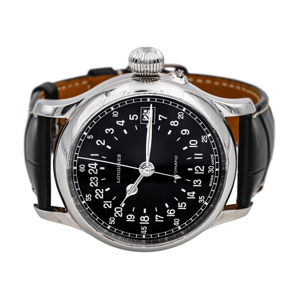 Montre LONGINES "Twenty - four hours" en acier - Castafiore
