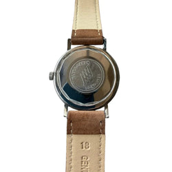 Montre LONGINES "Ultra-Chron" en acier et cuir - Castafiore