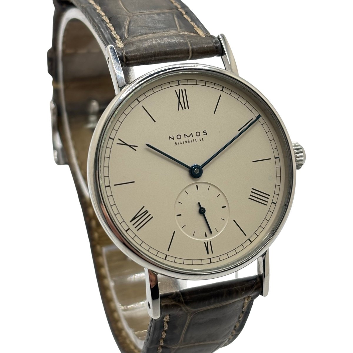 Montre NOMOS en acier et cuir - Castafiore