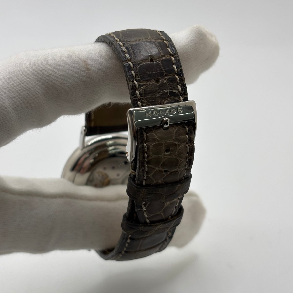 Montre NOMOS en acier et cuir - Castafiore